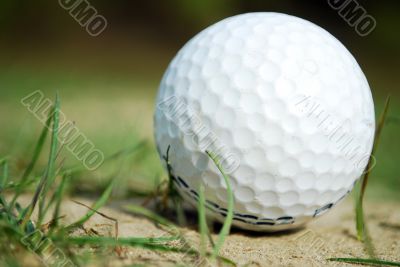 Golf ball near the green