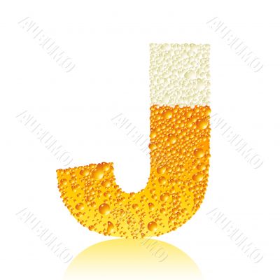 alphabet beer J