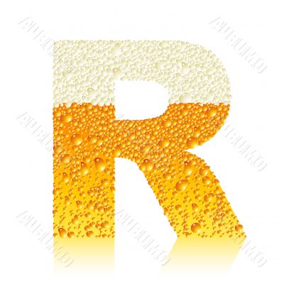 alphabet beer R