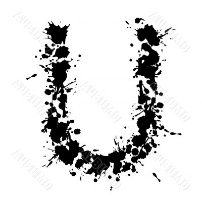 alphabet ink U