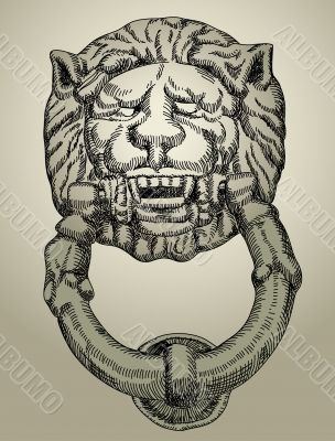 knocker lion