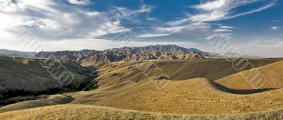 Evening foothills 