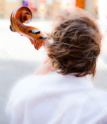 young viola player