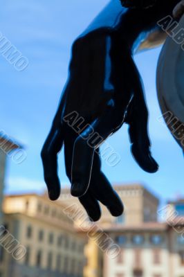 Statue hand detail