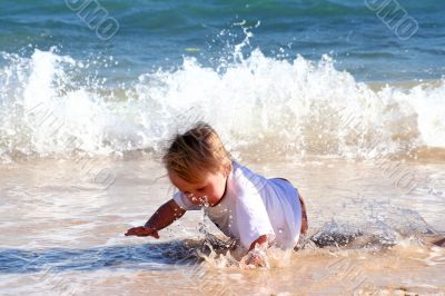 On the beach