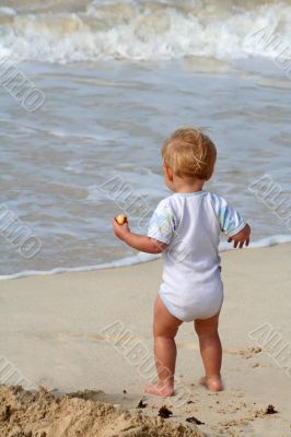 on the beach