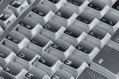  Computer keyboard - close-up