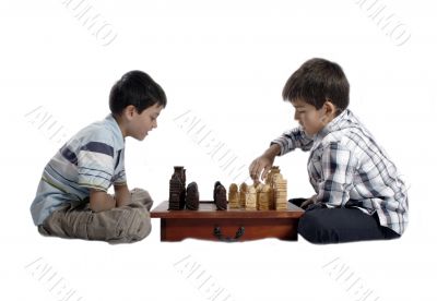 wooden carved chess pieces