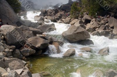 WaterFall and Stones