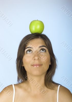 Apple on the head