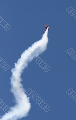 stunt plane climbs