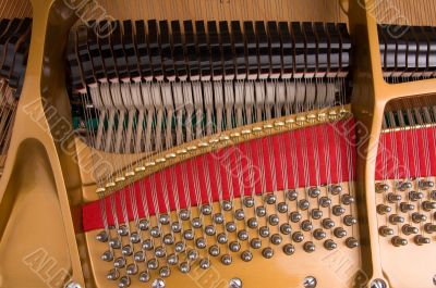 Inside Baby Grand Piano