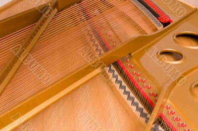 Inside Baby Grand Piano