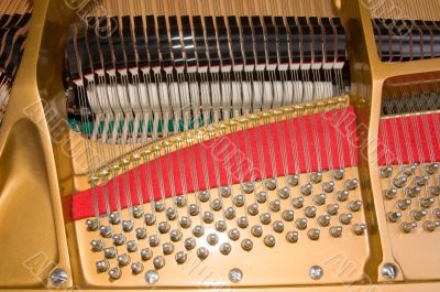 Inside Baby Grand Piano