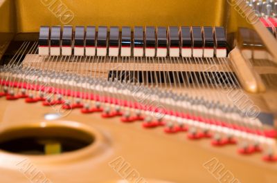 Inside Baby Grand Piano