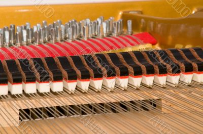 Inside Baby Grand Piano