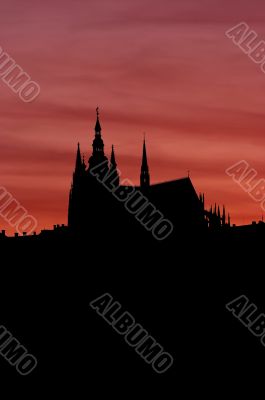 outline of Cathedral of St Vitus