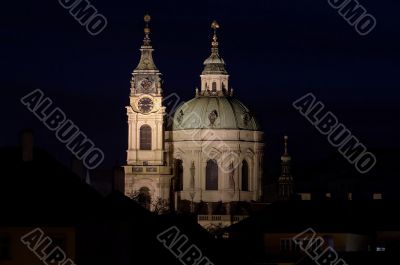 Church of St Nikolas at night