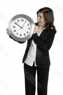 Clock woman