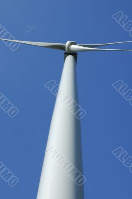 close up of a windturbine