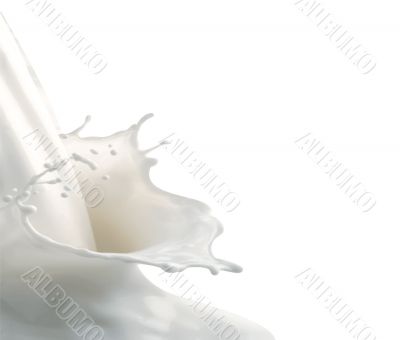 Milk splashes