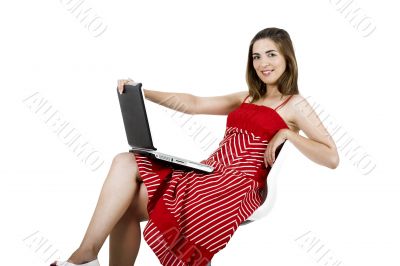 Laptop woman