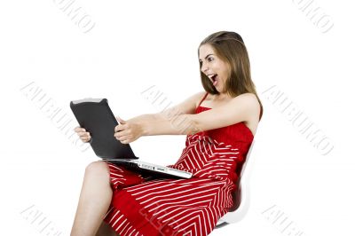 Laptop woman