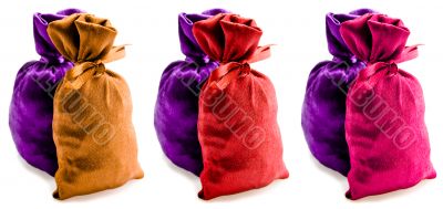 Beautiful multi-coloured sacks