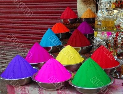 Color powder for Holi Festival