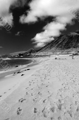 Footsteps in Sand sepia