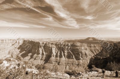 Grand Canyon View sepia