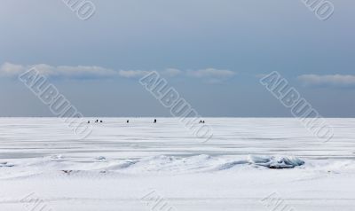 fishermens on ice