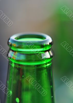 Neck of the beer bottle