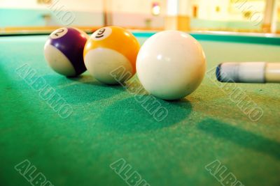 billiard balls