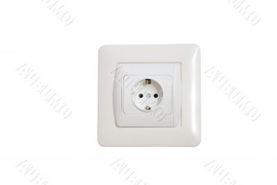 electrical outlet on a white background