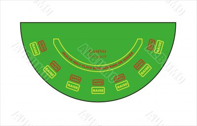 Vector poker table layout