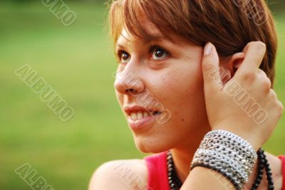 Portrait Of A Pretty  Young Woman