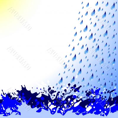 background with drops