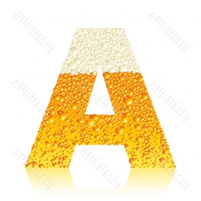 alphabet beer A