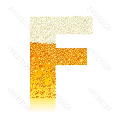 alphabet beer F