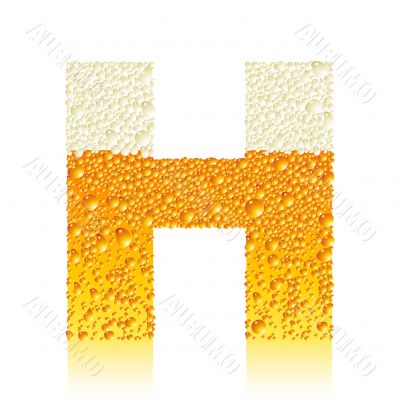 alphabet beer H