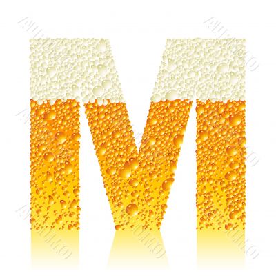 alphabet beer M