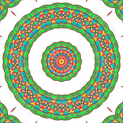 Colored mandala