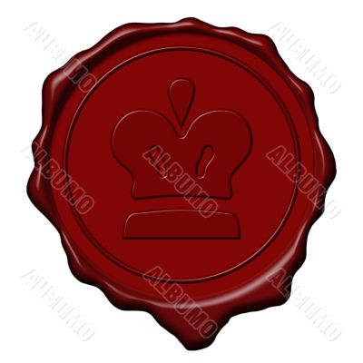 King crown wax seal