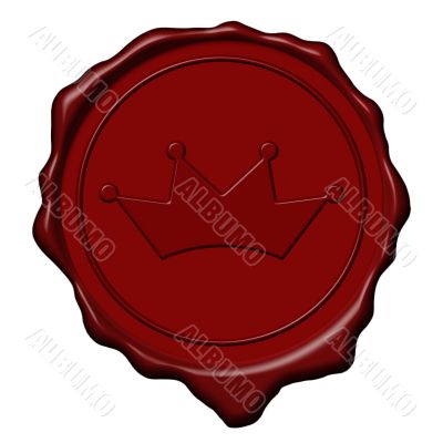 King crown wax seal