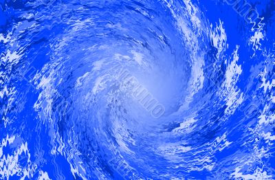 Blue abstract background spiral