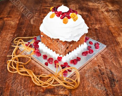 Christmas creamy cake