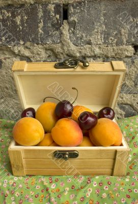 Apricots and cherries