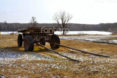 thrown cart