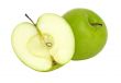 Apples on white background